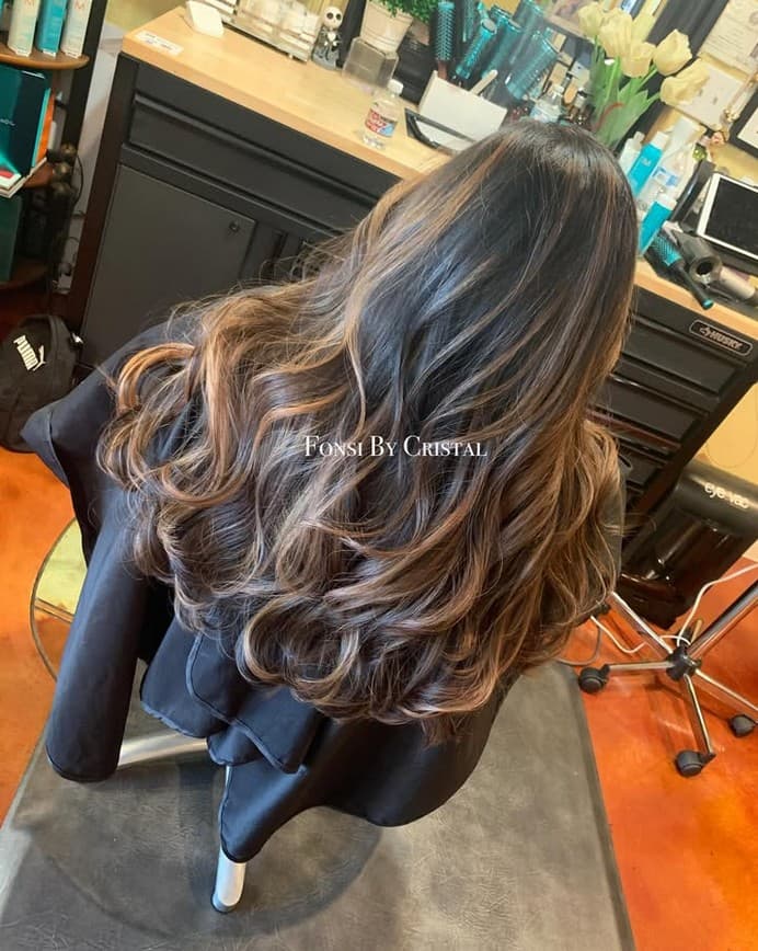 Rich brunette balayage